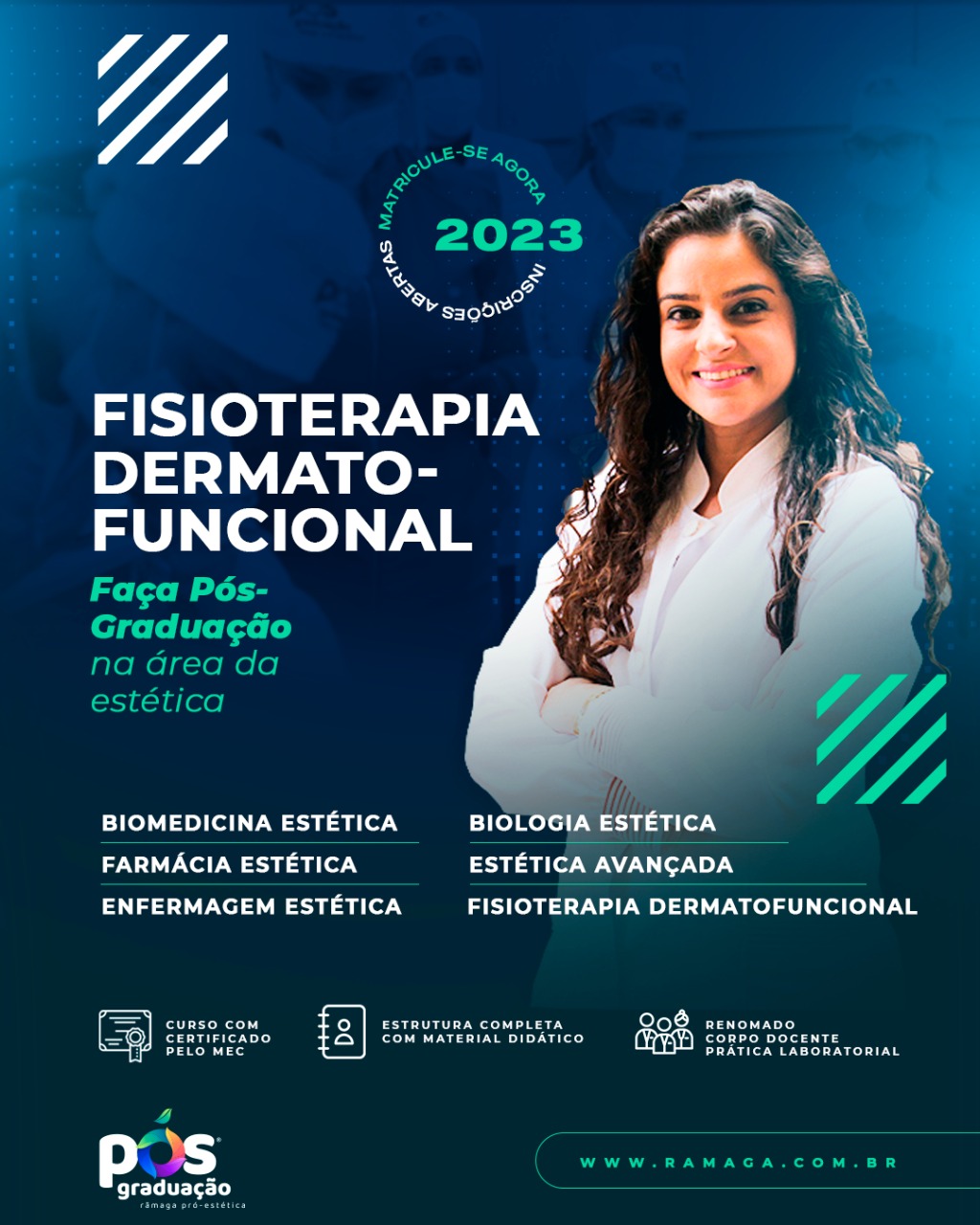 P S Gradua O Em Fisioterapia Em Dermatofuncional Reconhecido Pelo